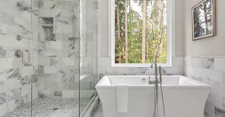 Bathtub to Tile Shower Conversion in Kingston